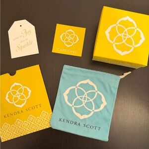 Kendra Scott Box, Pouch, care card, etc